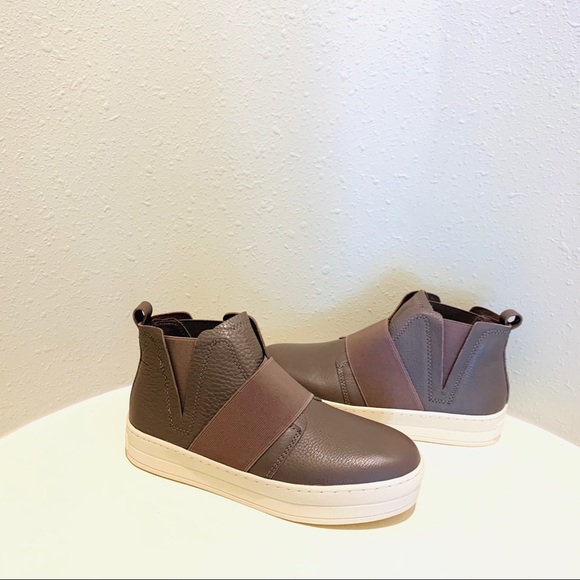 J/SLIDES Holland Leather Retro Taupe Women’s Booties/Sz:8/NWT - Picture 5 of 8